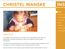 Tablet Screenshot of christel-manske-institut.de